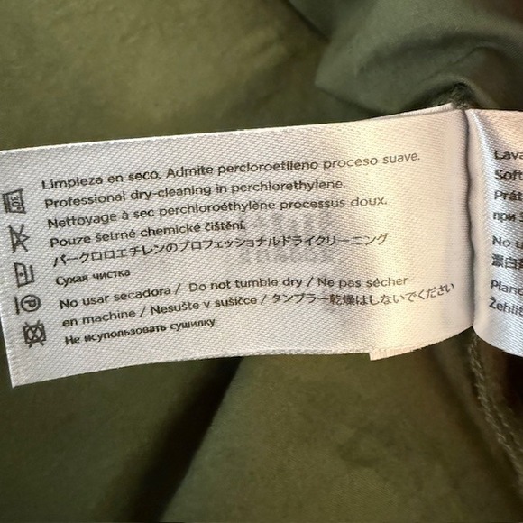 Yerse Short Sleeve Henley Shirt Dress Speckled Olive Green XS - Picture 8 of 12